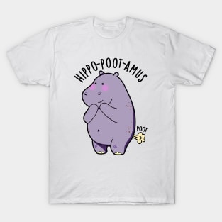 Hippo-poot-amus Funny Farting Hippo Pun T-Shirt